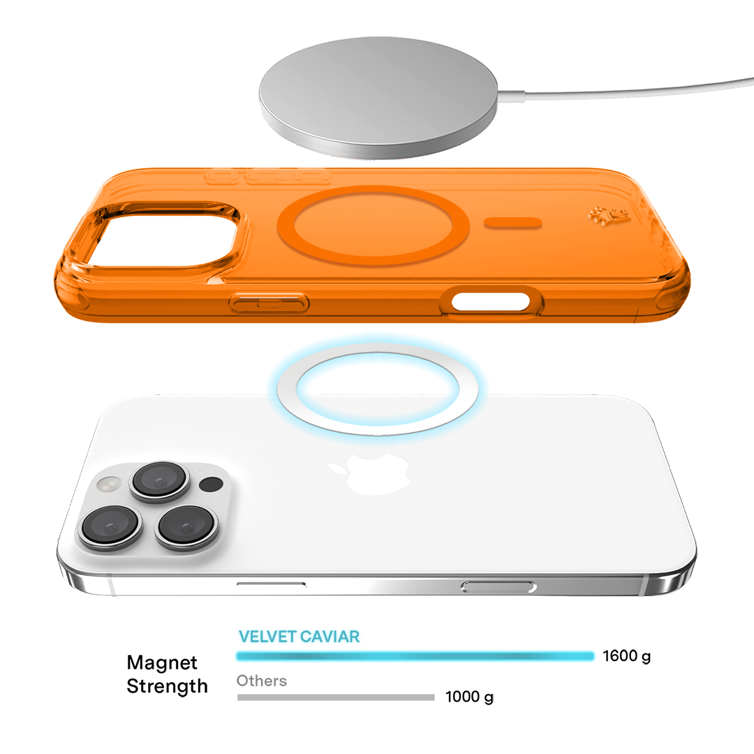Neon Orange Clear iPhone Case - Image 163