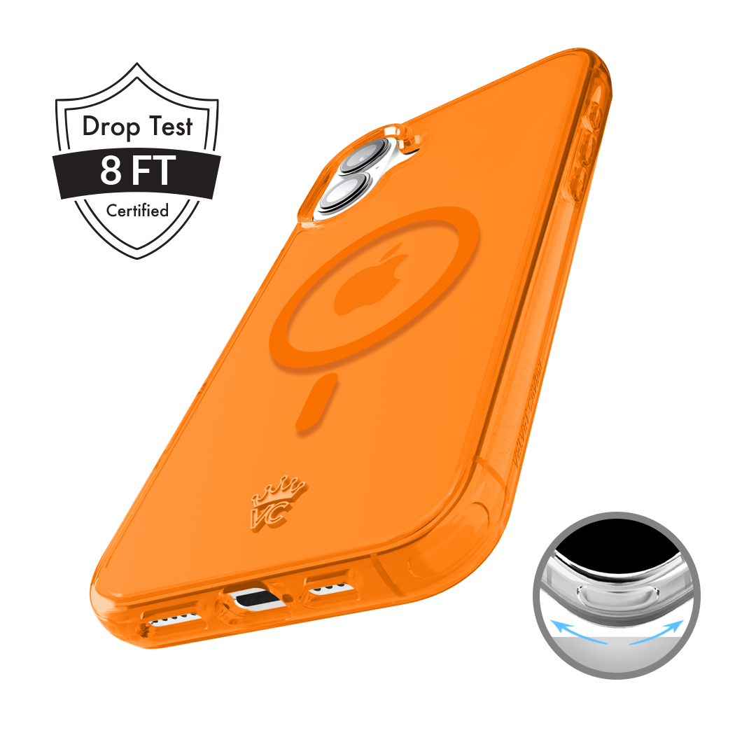 Neon Orange Clear iPhone Case - Image 176