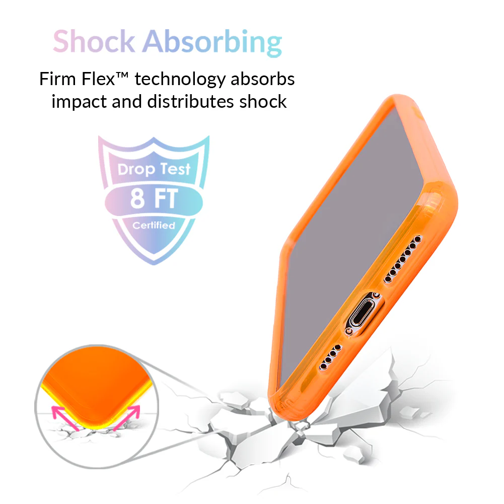 Neon Orange Clear iPhone Case - Image 53