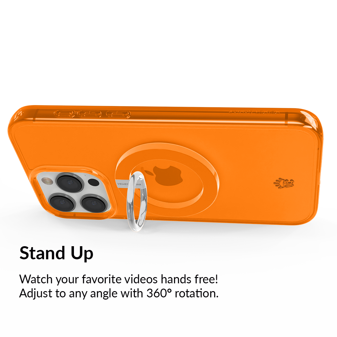 Neon Orange MagSafe Grip Ring - Image 4