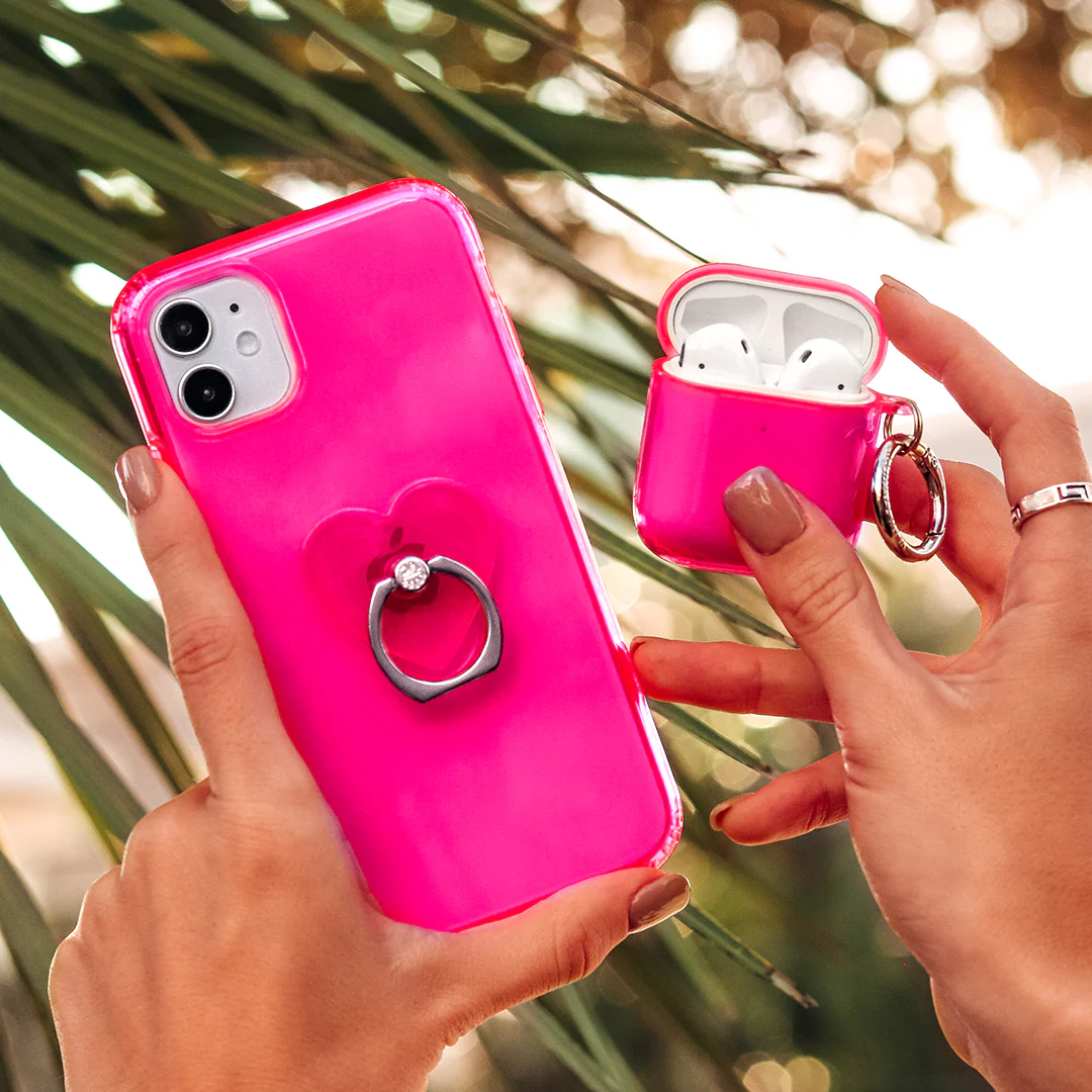 Neon Pink Phone Ring - Image 2