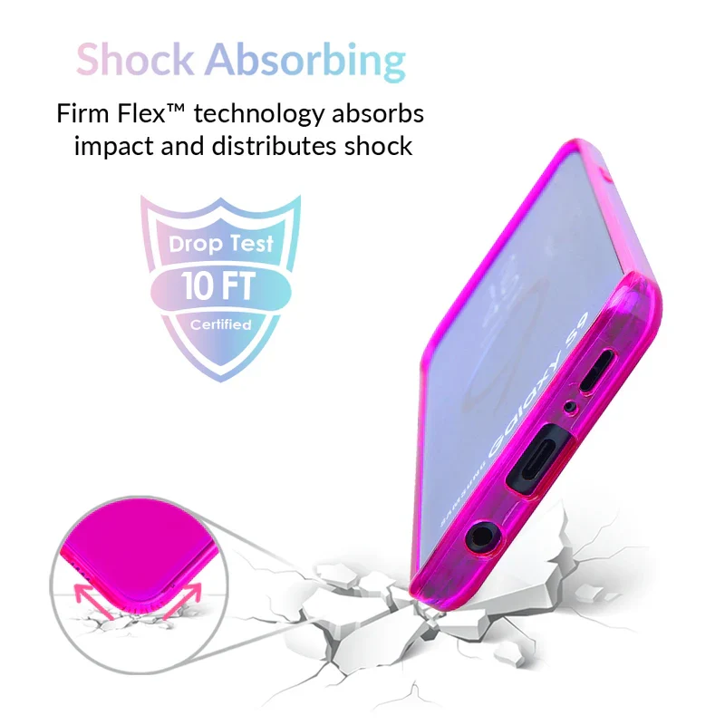 Neon Purple Clear Samsung Case - Image 31