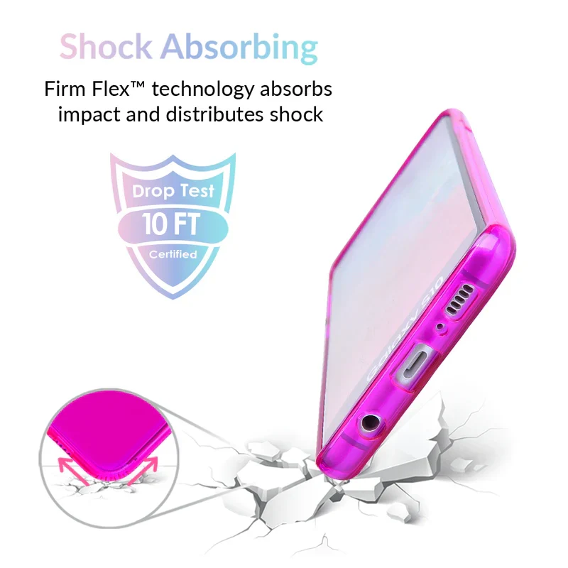 Neon Purple Clear Samsung Case - Image 41