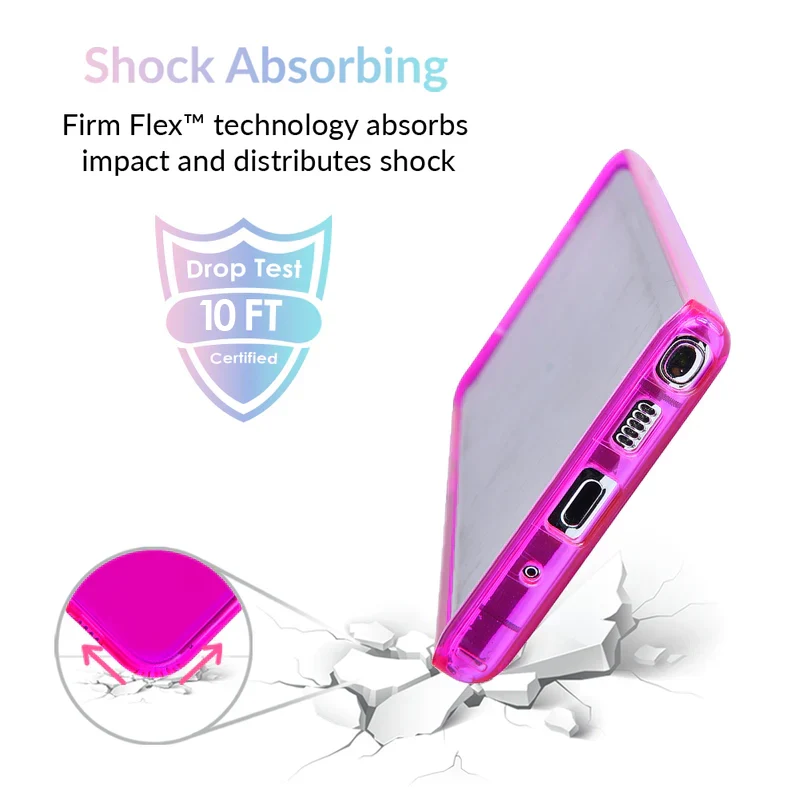 Neon Purple Clear Samsung Case - Image 51