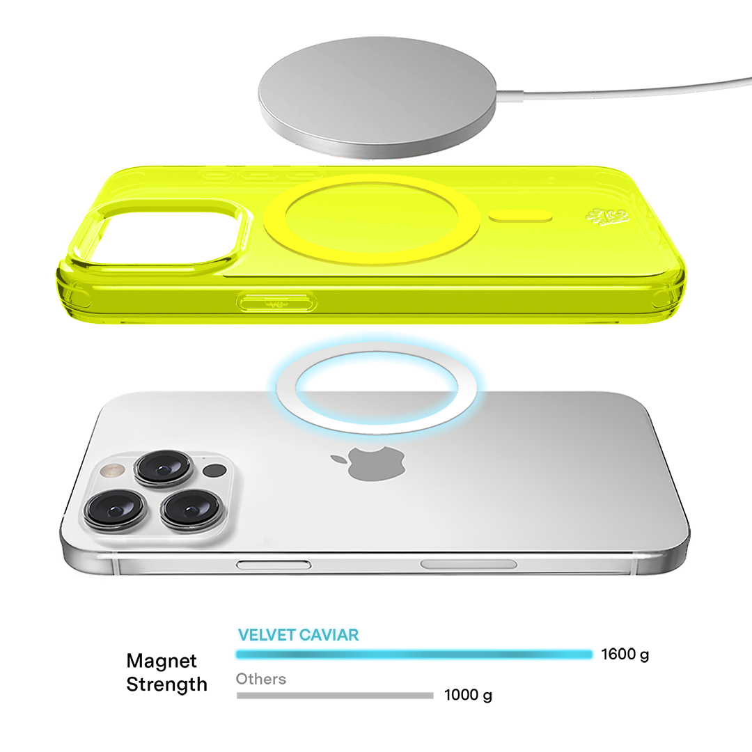 Neon Yellow Clear iPhone Case - Image 103