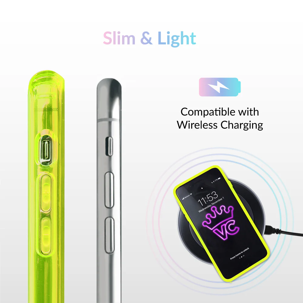 Neon Yellow Clear iPhone Case - Image 11