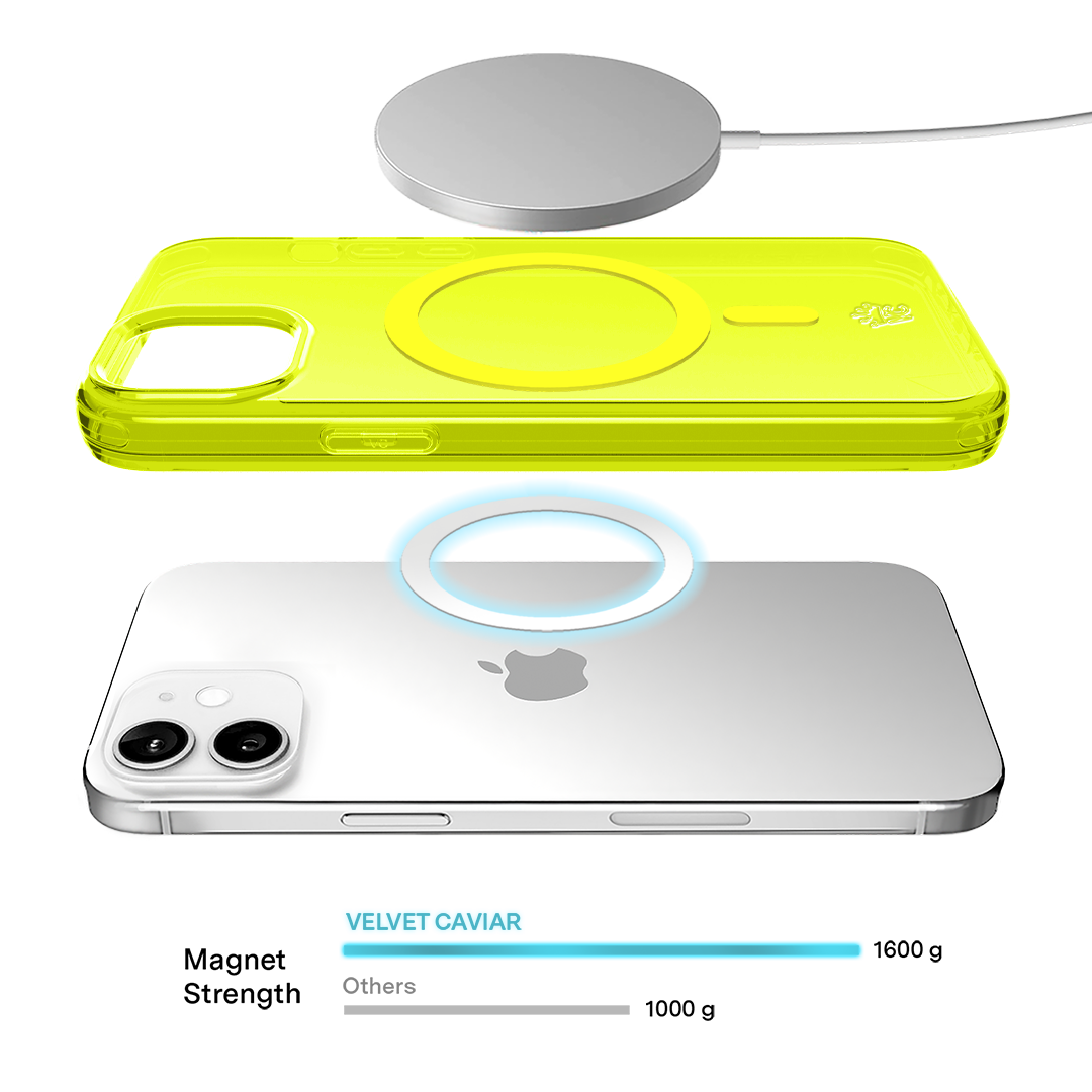 Neon Yellow Clear iPhone Case - Image 139
