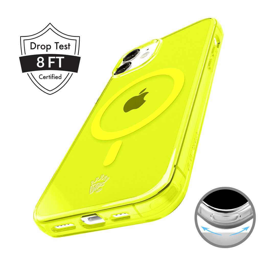 Neon Yellow Clear iPhone Case - Image 140