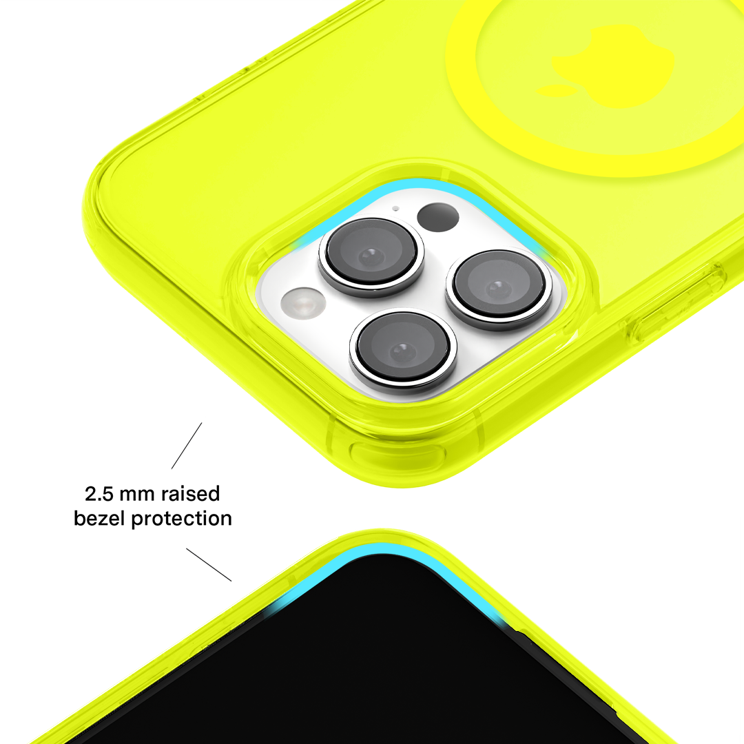 Neon Yellow Clear iPhone Case - Image 150