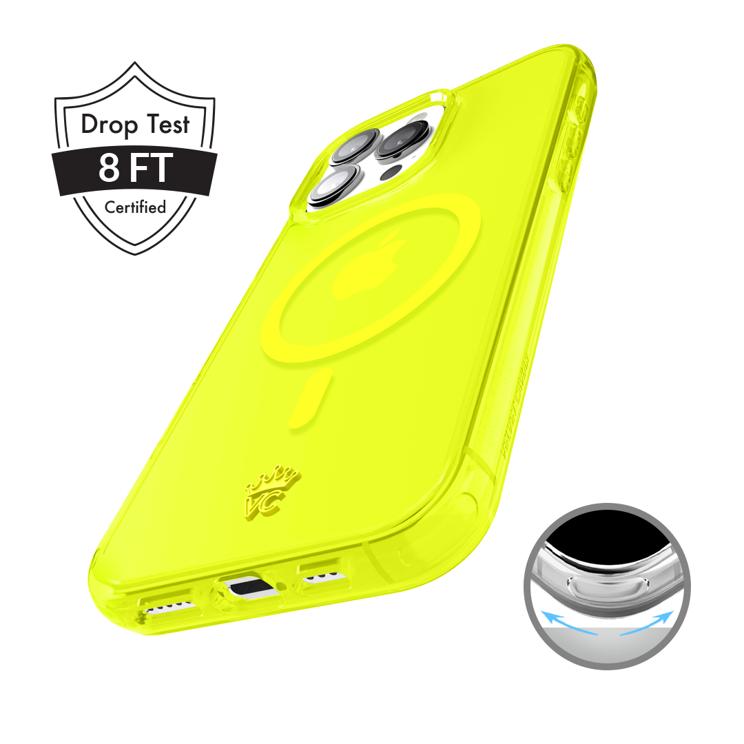 Neon Yellow Clear iPhone Case - Image 152