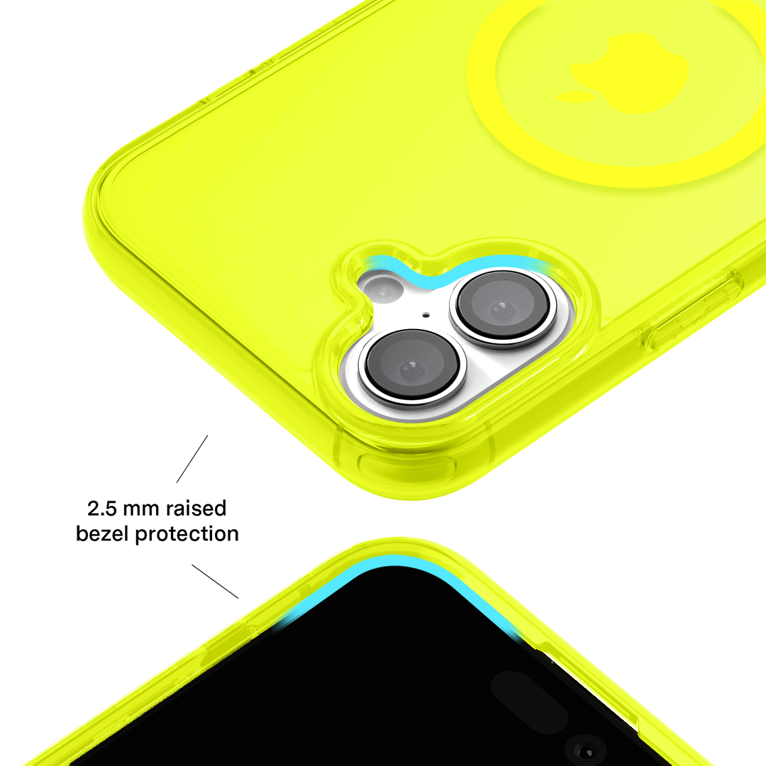 Neon Yellow Clear iPhone Case - Image 162