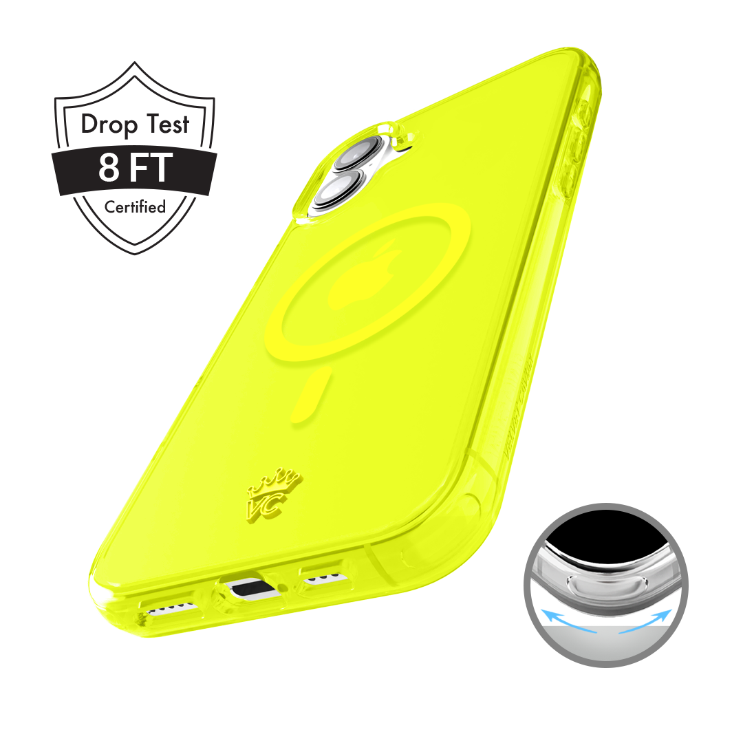 Neon Yellow Clear iPhone Case - Image 164