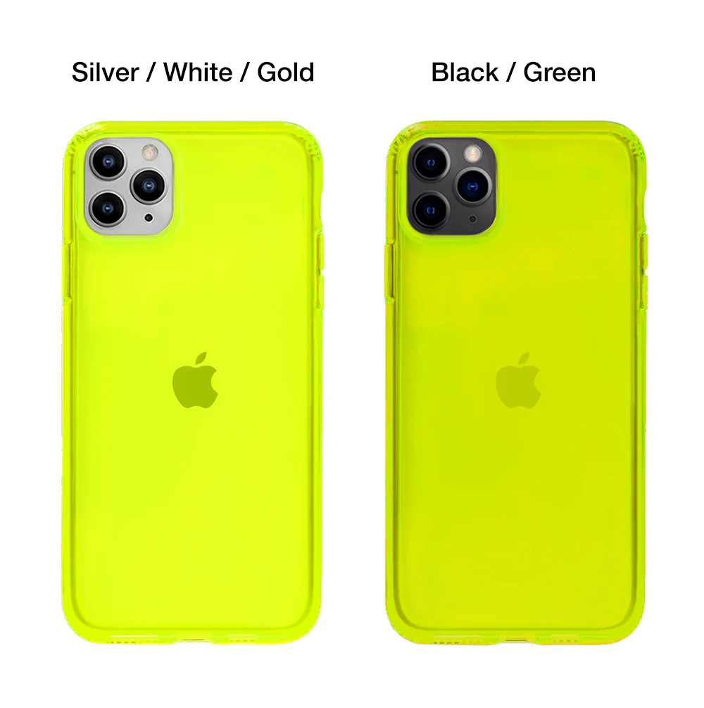 Neon Yellow Clear iPhone Case - Image 26