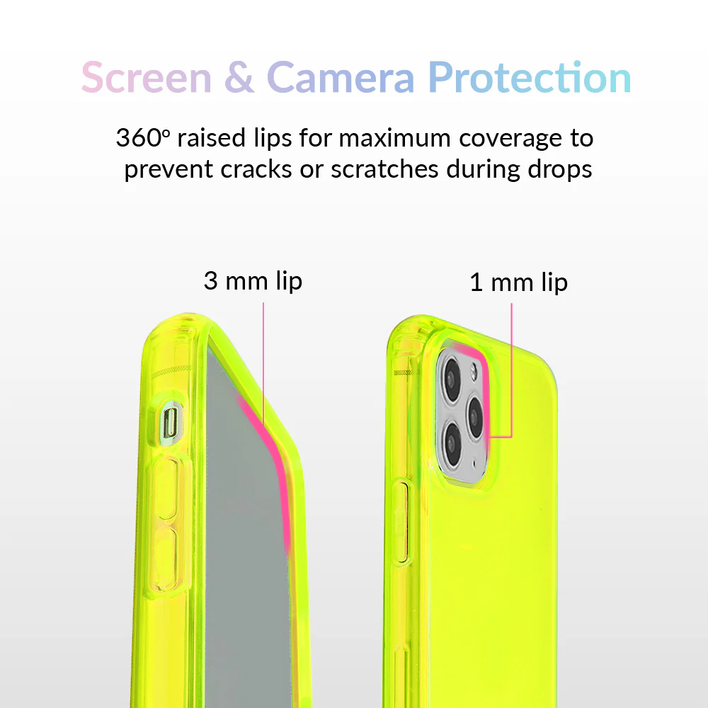 Neon Yellow Clear iPhone Case - Image 36