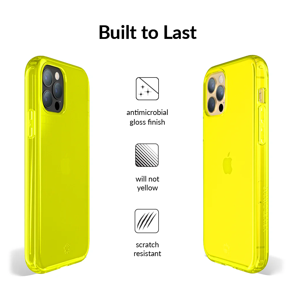 Neon Yellow Clear iPhone Case - Image 49