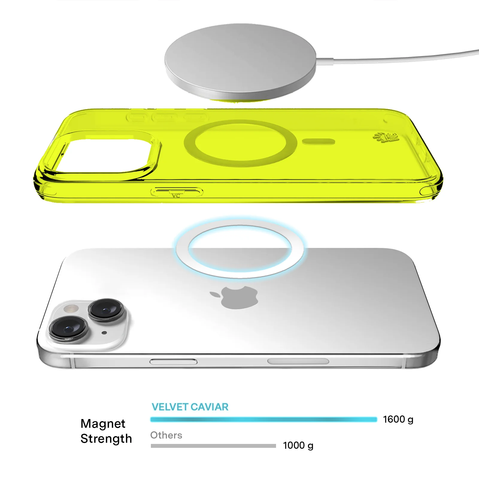 Neon Yellow Clear iPhone Case - Image 85