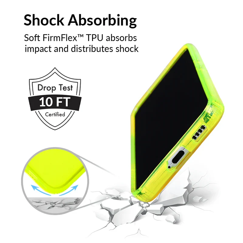 Neon Yellow Clear Samsung Case - Image 61