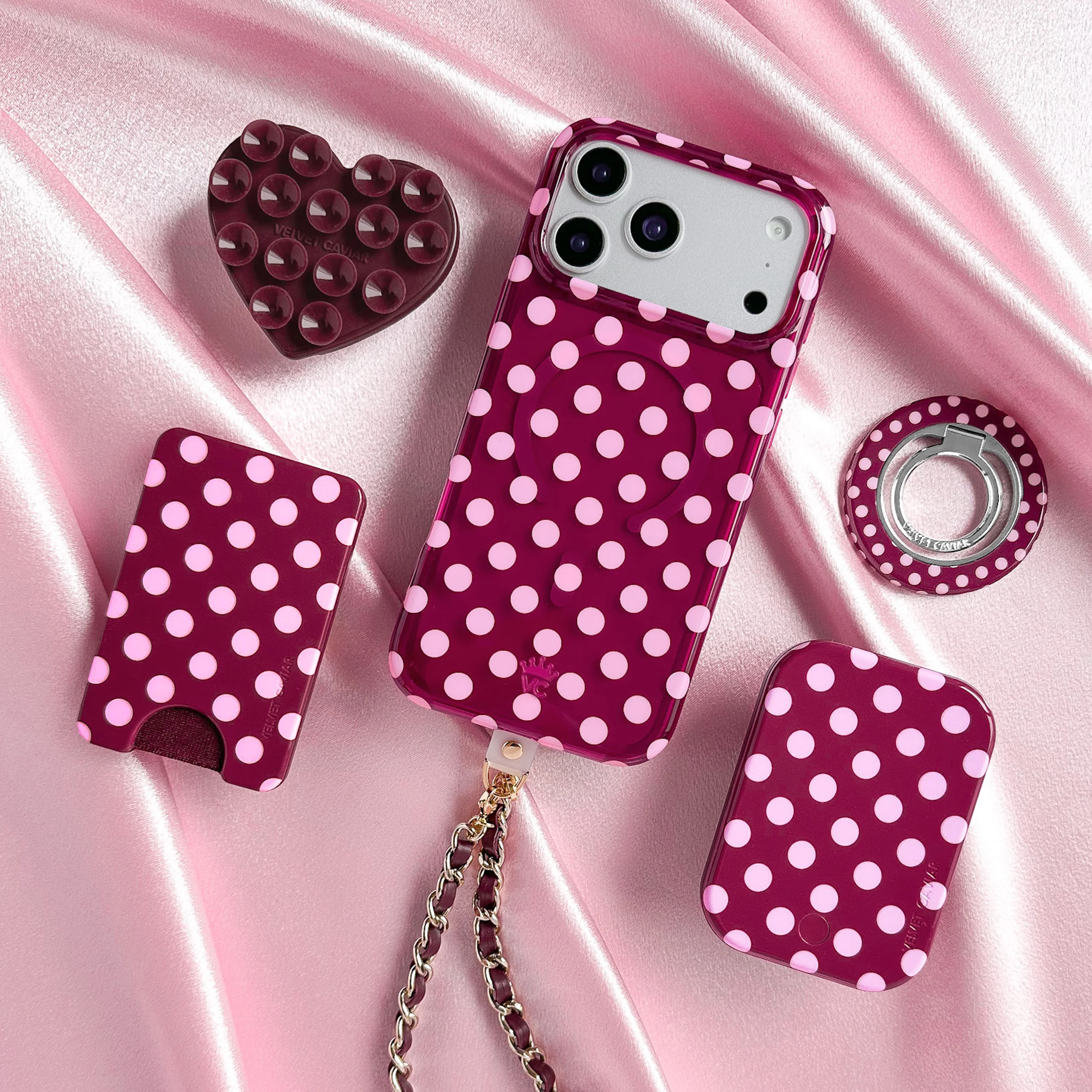 Burgundy Heart MagSafe MightyGrip - Image 8