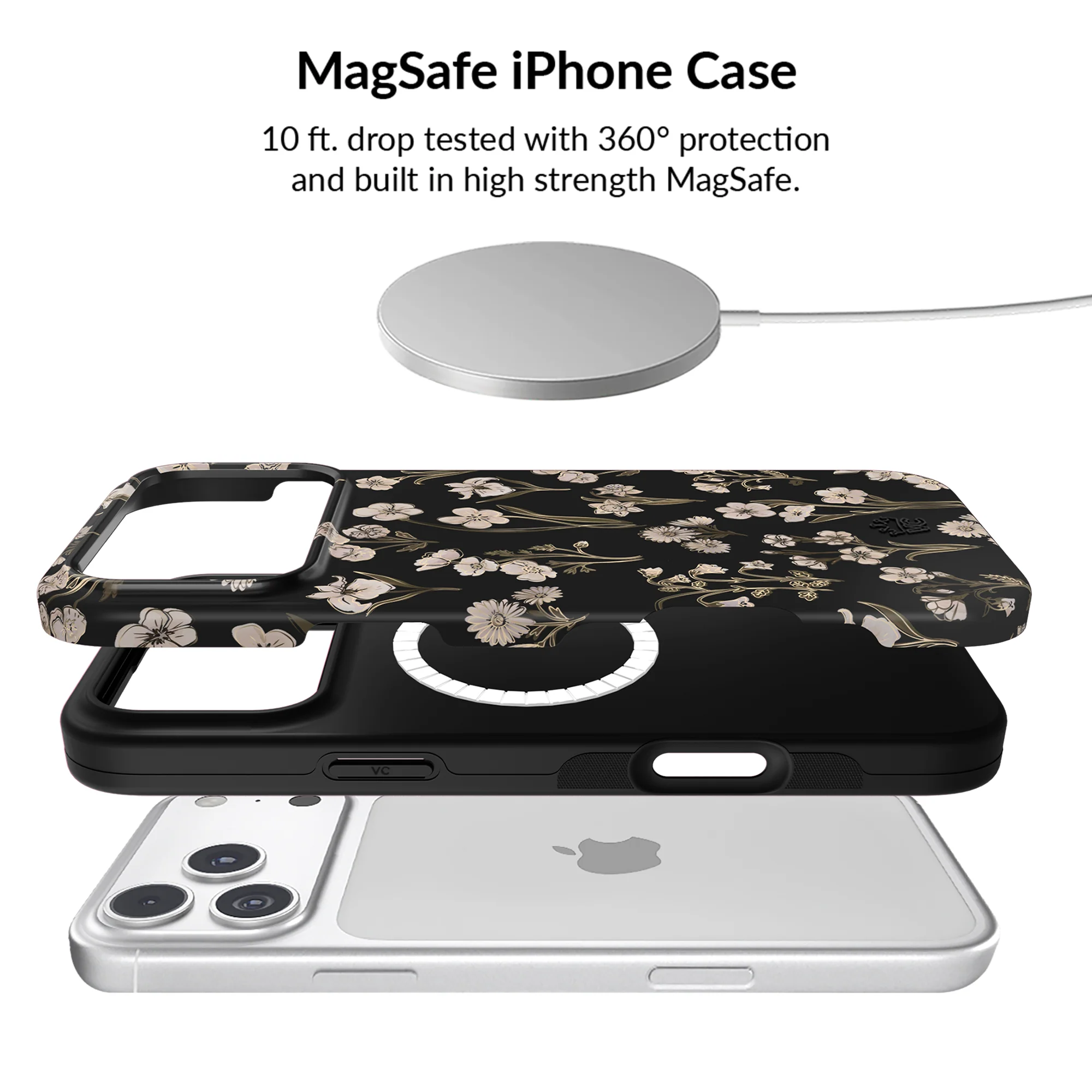 Nightbloom Gold Chrome Floral iPhone Bundle Set - Image 107