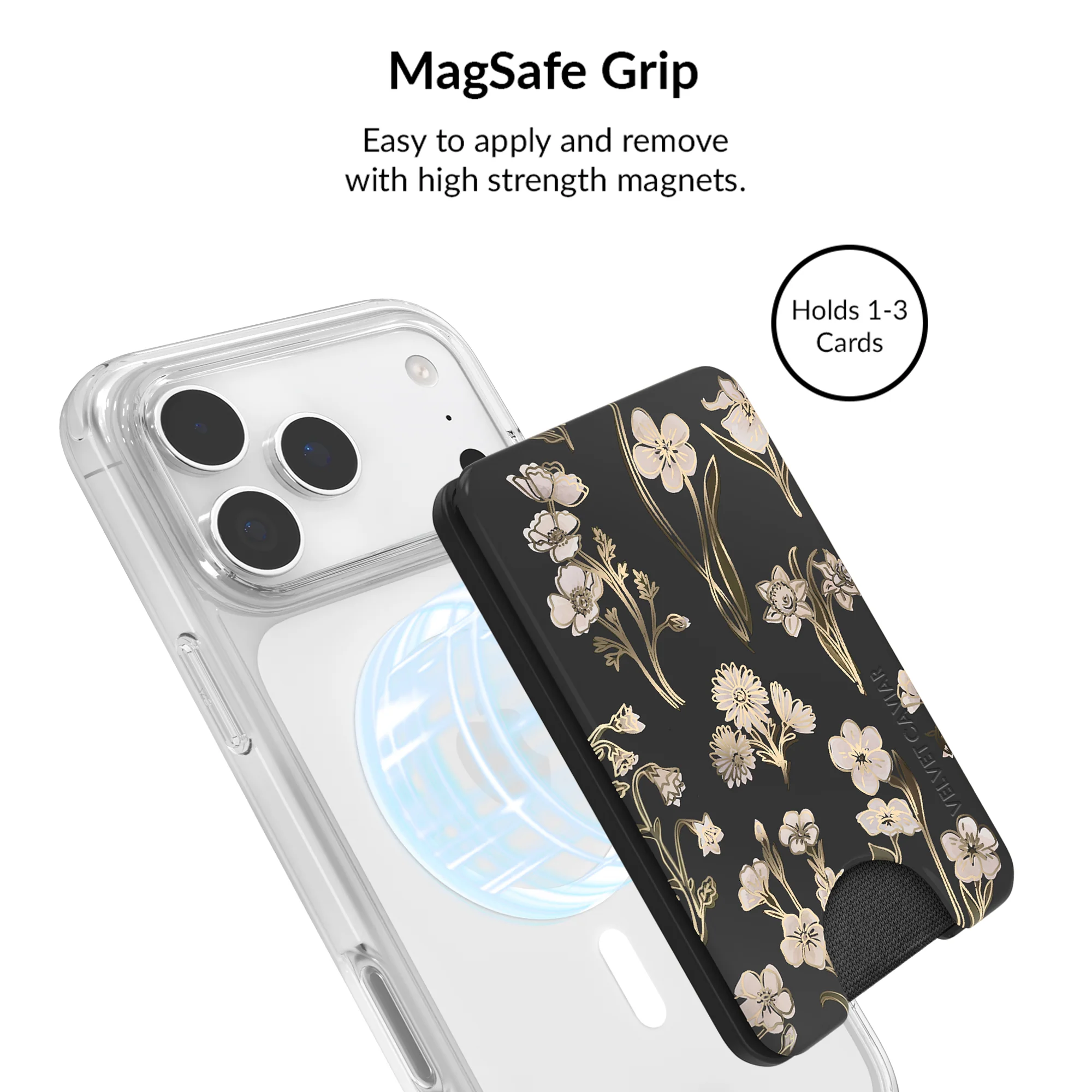 Nightbloom Gold Chrome Floral iPhone Bundle Set - Image 12