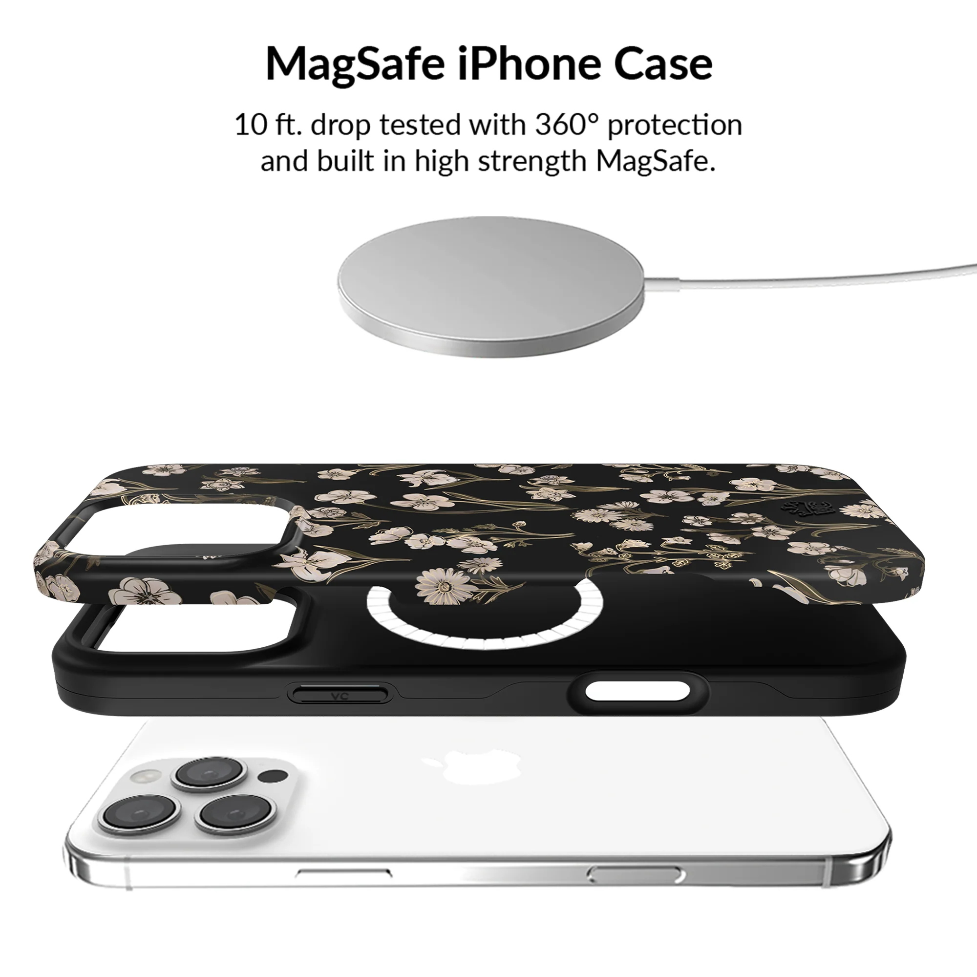 Nightbloom Gold Chrome Floral iPhone Bundle Set - Image 86