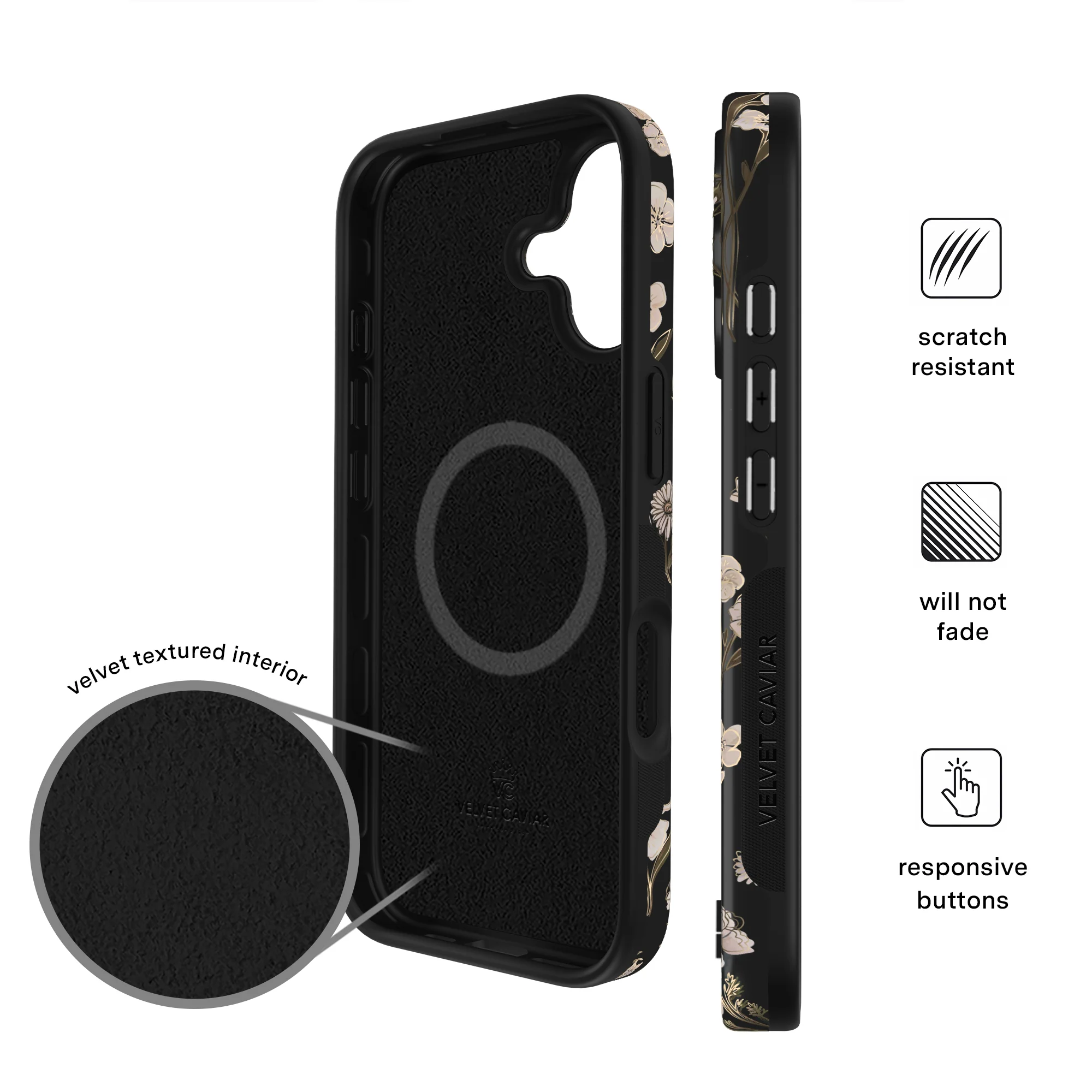 Nightbloom Gold Chrome Floral iPhone Case - Image 50