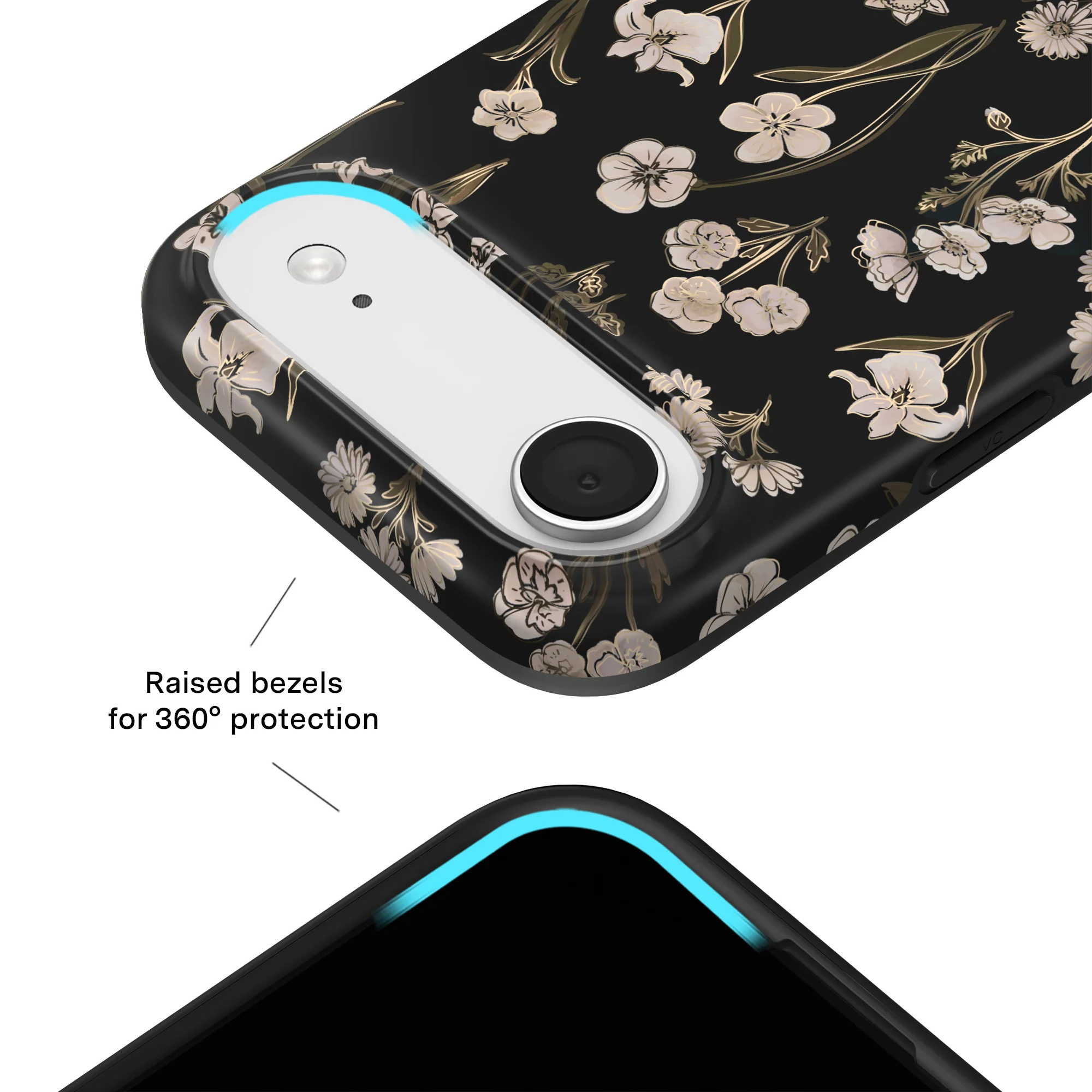 Nightbloom Gold Chrome Floral iPhone Case - Image 63
