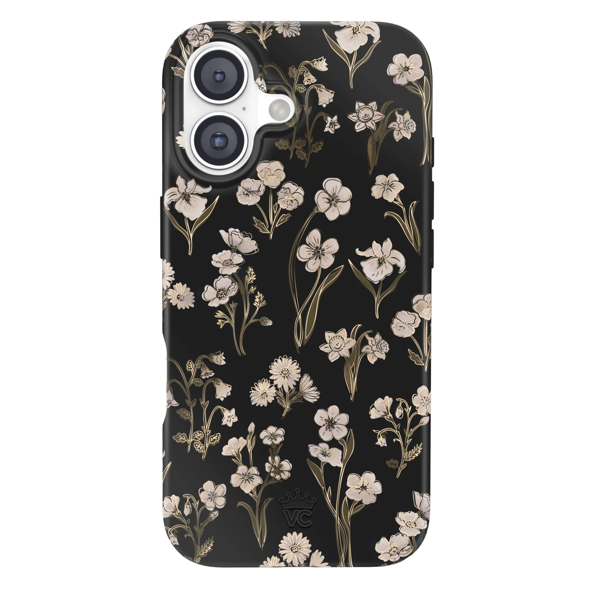 Nightbloom Gold Chrome Floral iPhone Case - Image 76