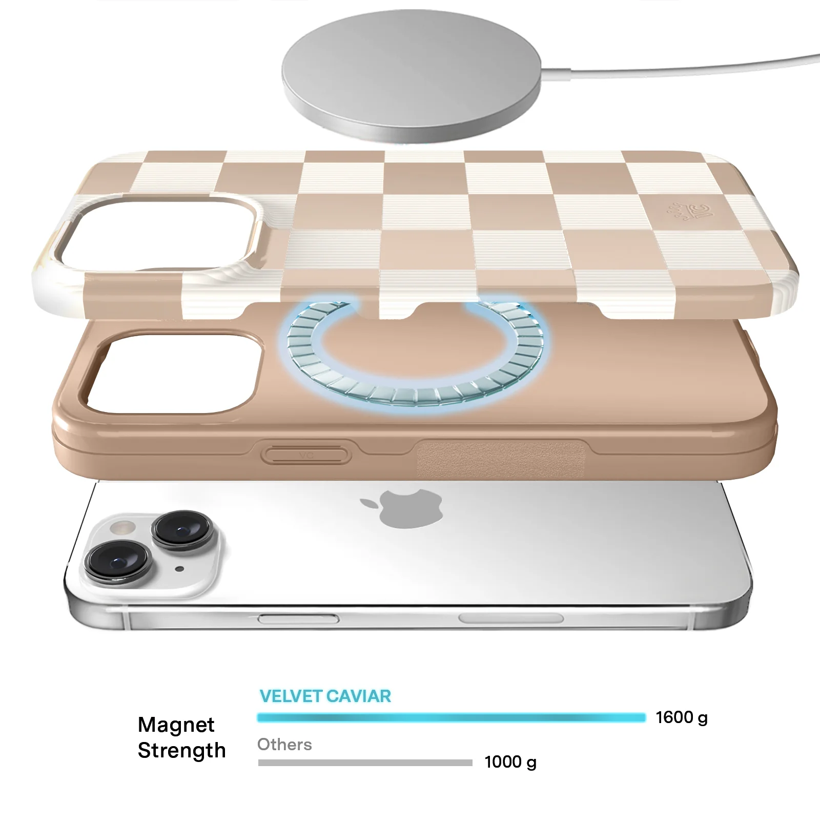 Nude Vibe Checker iPhone Case - Image 43
