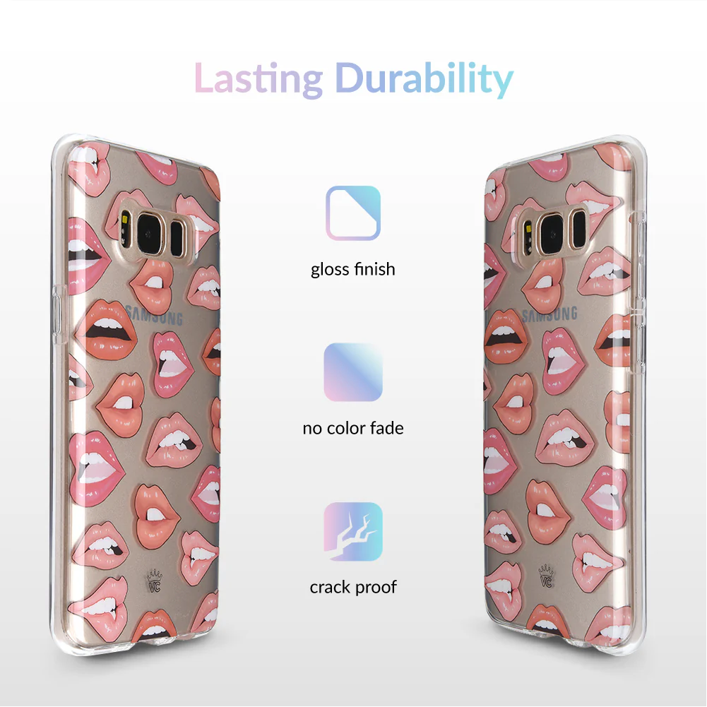 Nude Lips Samsung Galaxy Clear Case - Image 5