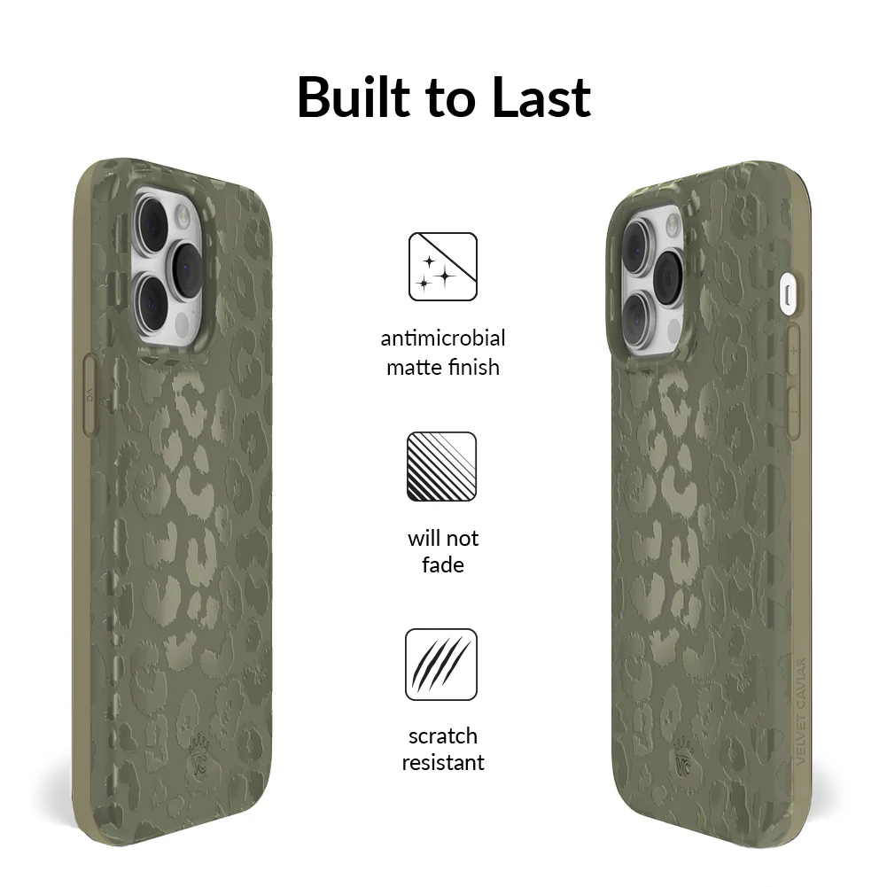 Olive Leopard iPhone Case - Image 17