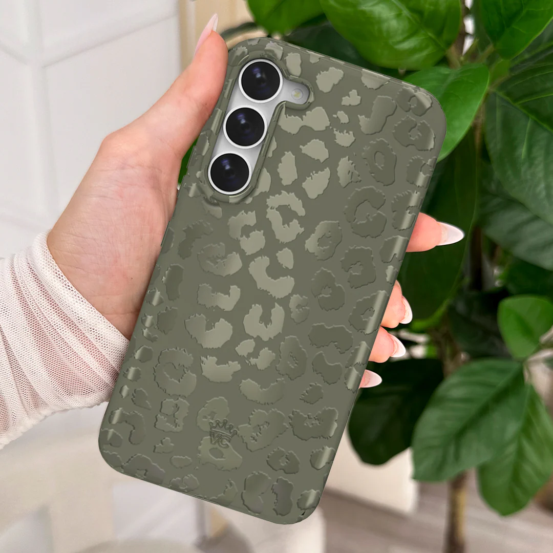 Olive Leopard Samsung Case - Image 44