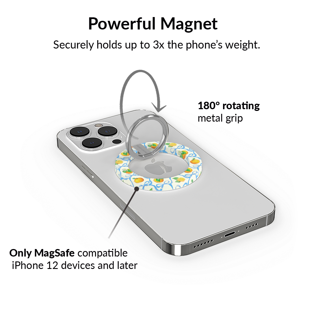 Orange Blossom MagSafe Grip Ring - Image 3