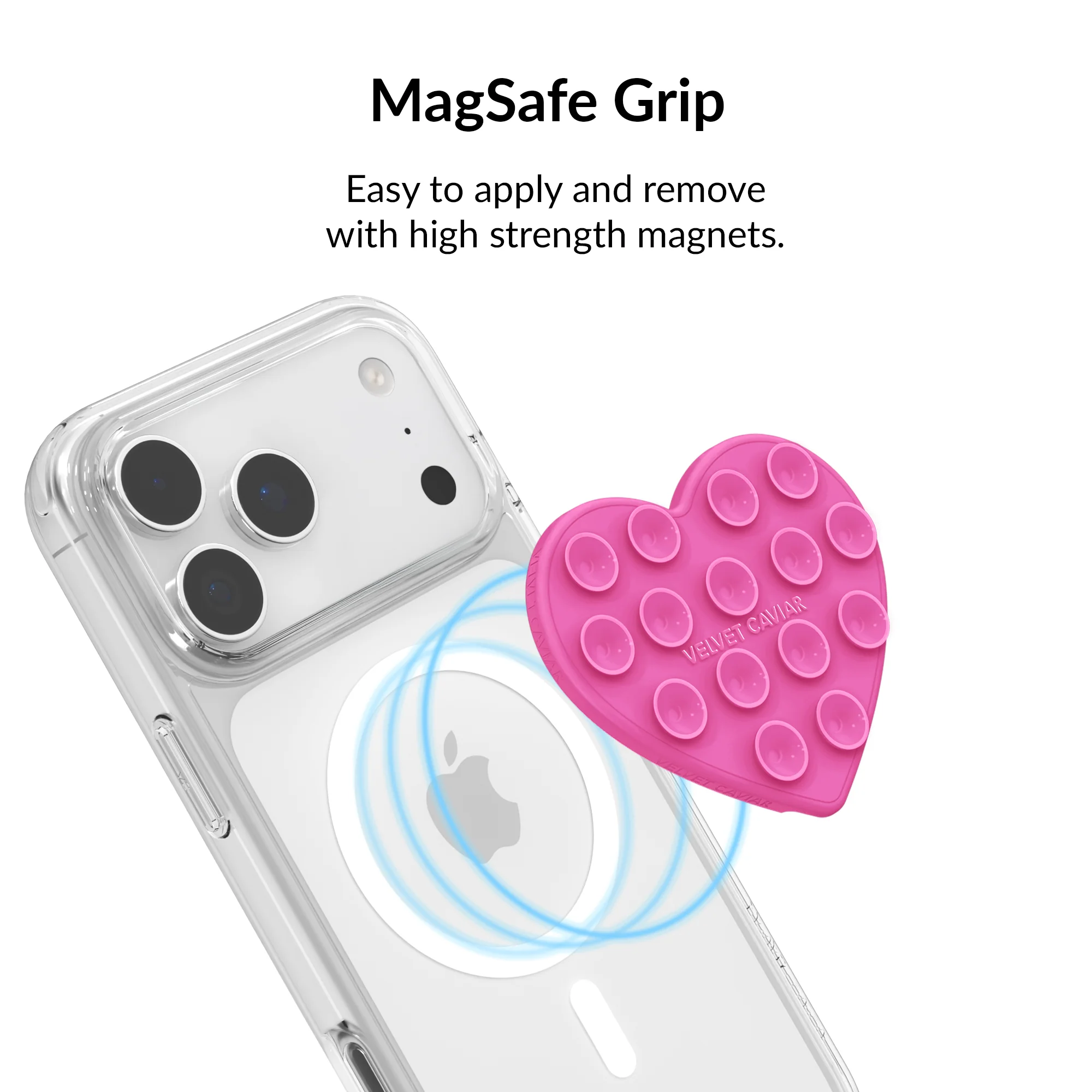 Orchid Pink Heart MagSafe MightyGrip - Image 4
