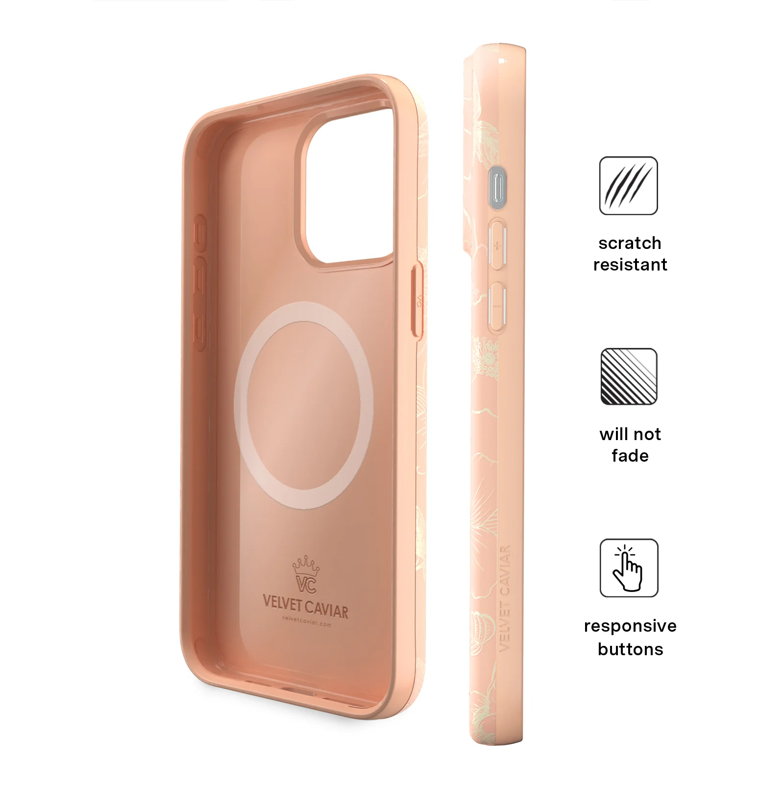 Peach Blossom Floral iPhone Case - Image 54
