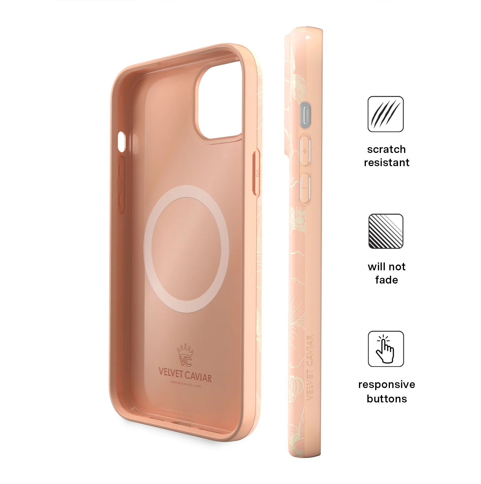 Peach Blossom Floral iPhone Case - Image 90