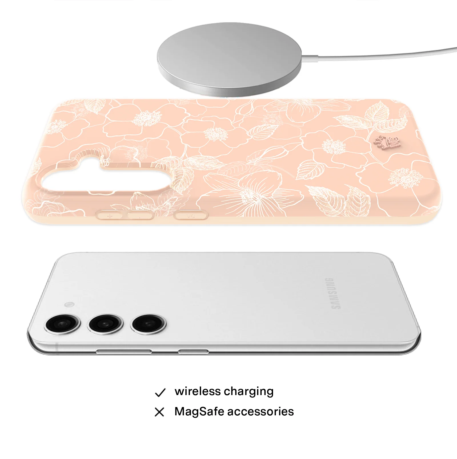 Peach Blossom Floral Samsung Case - Image 28