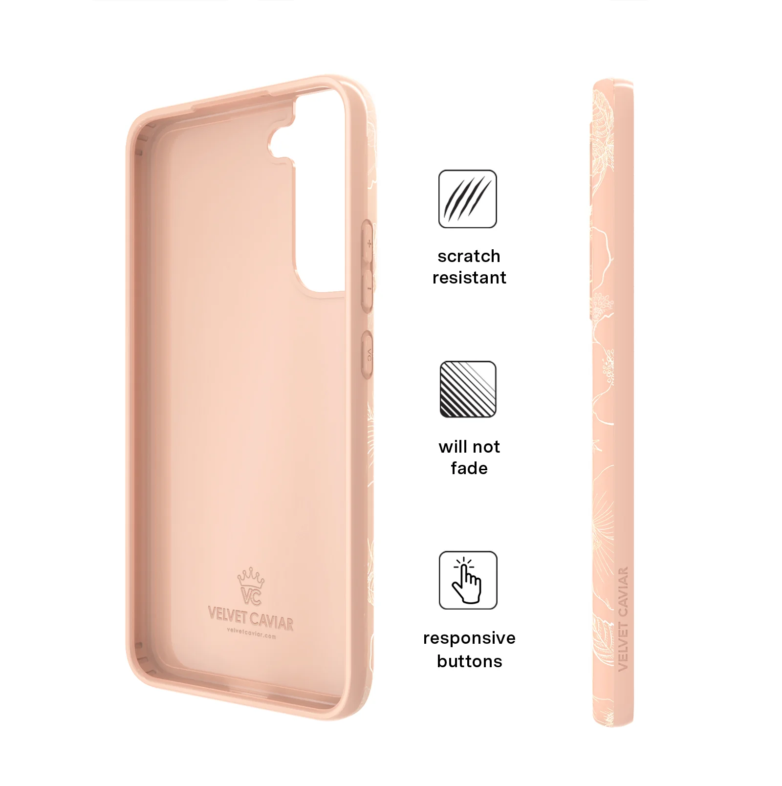 Peach Blossom Floral Samsung Case - Image 48