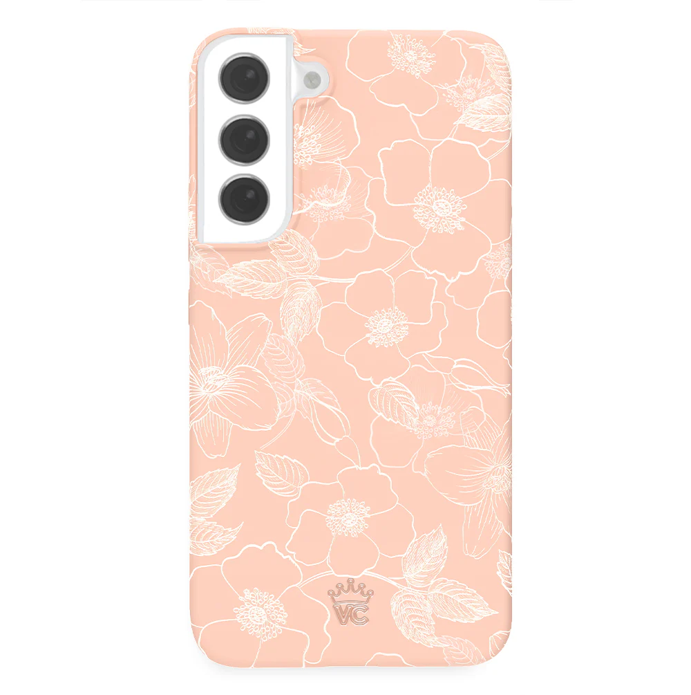 Peach Blossom Floral Samsung Case - Image 61