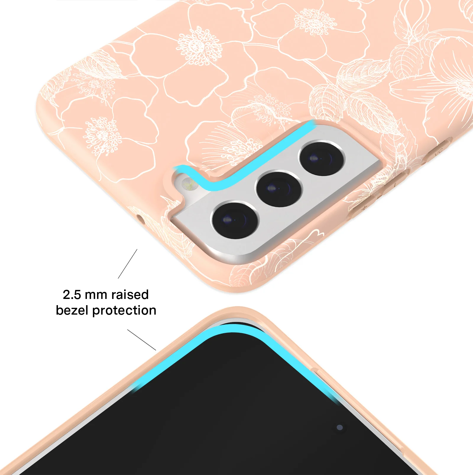 Peach Blossom Floral Samsung Case - Image 63