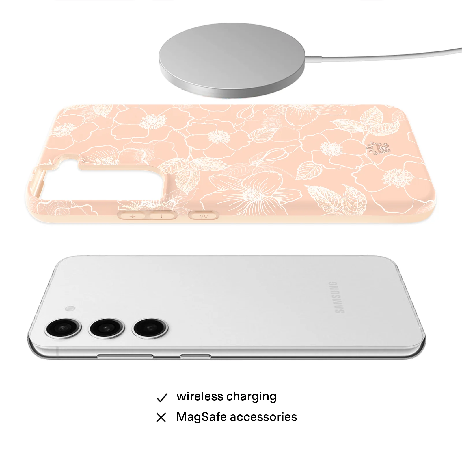 Peach Blossom Floral Samsung Case - Image 64