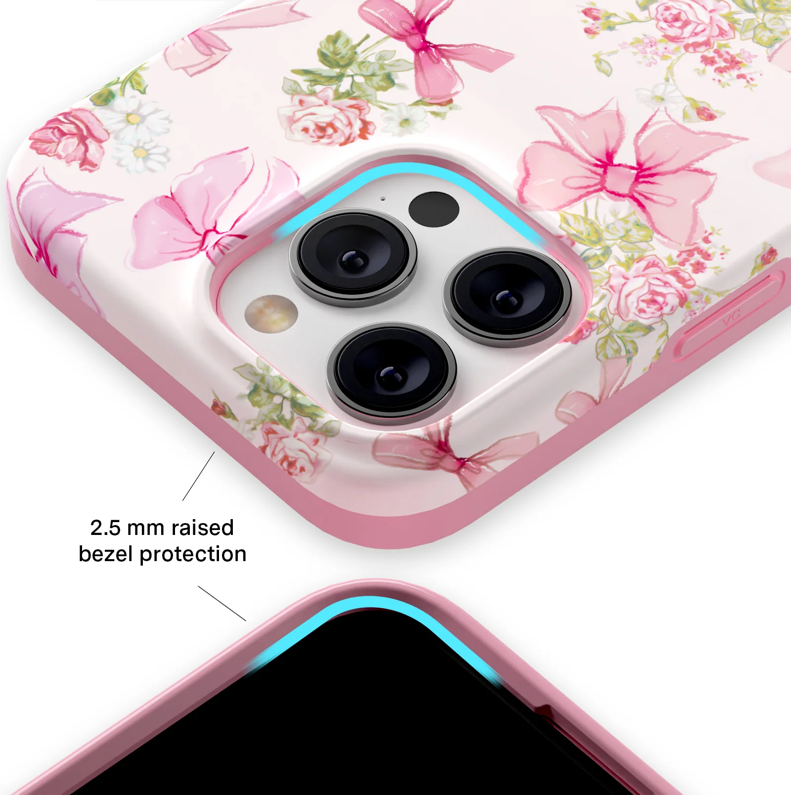 Posie Pink Bow iPhone Case - Image 77