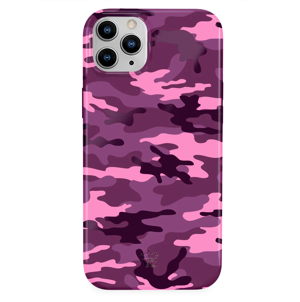 Magenta Camo iPhone Case - Image 103