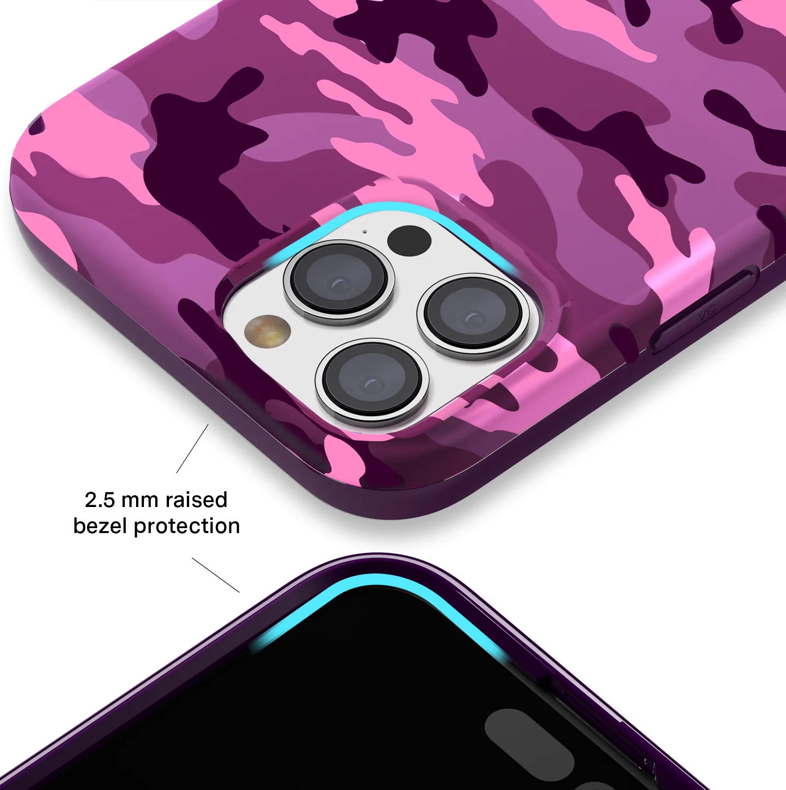 Magenta Camo iPhone Case - Image 111