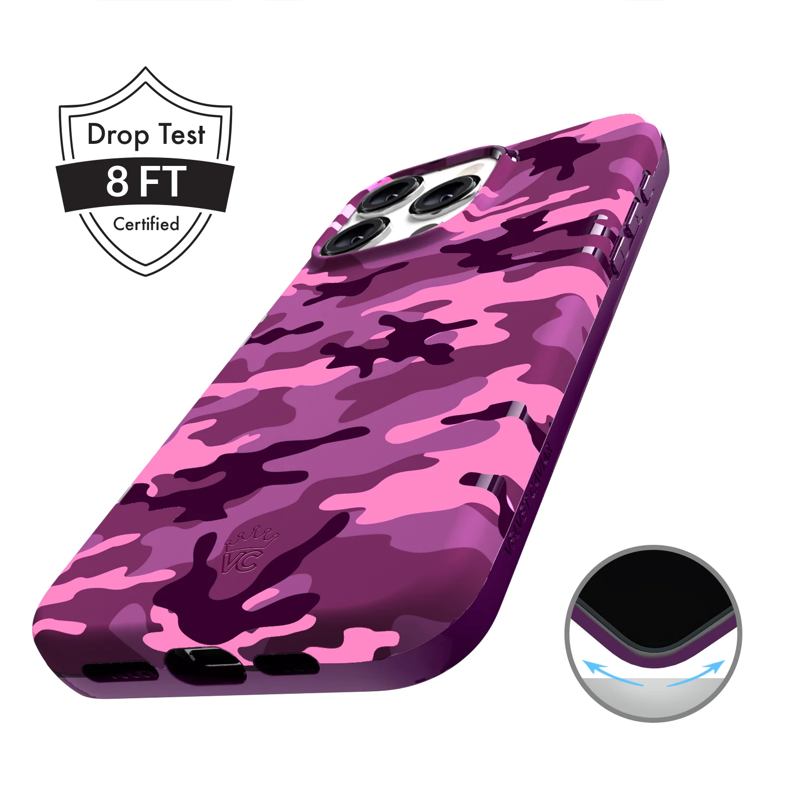 Magenta Camo iPhone Case - Image 47