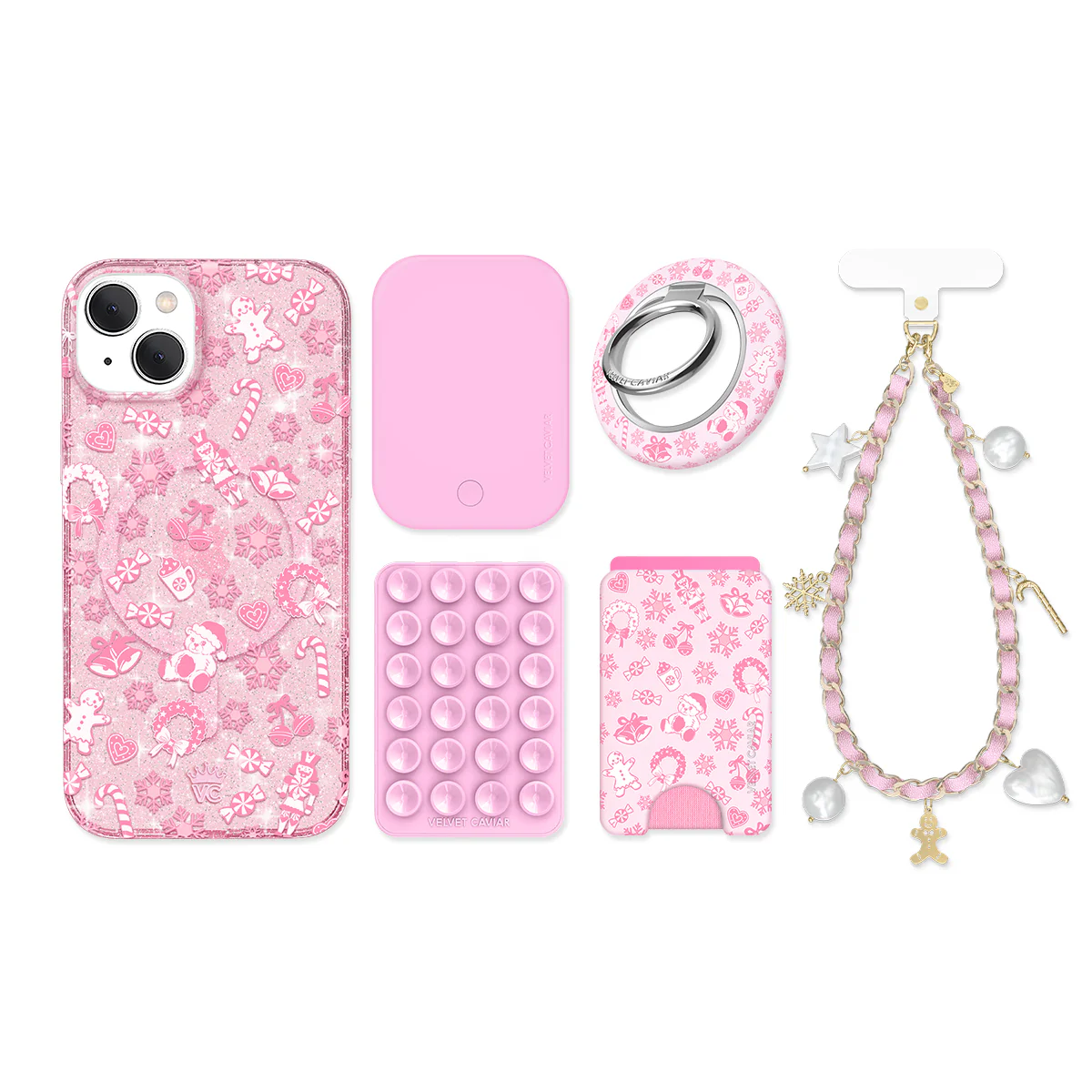 Pink Christmas Glitter iPhone Bundle - Image 8