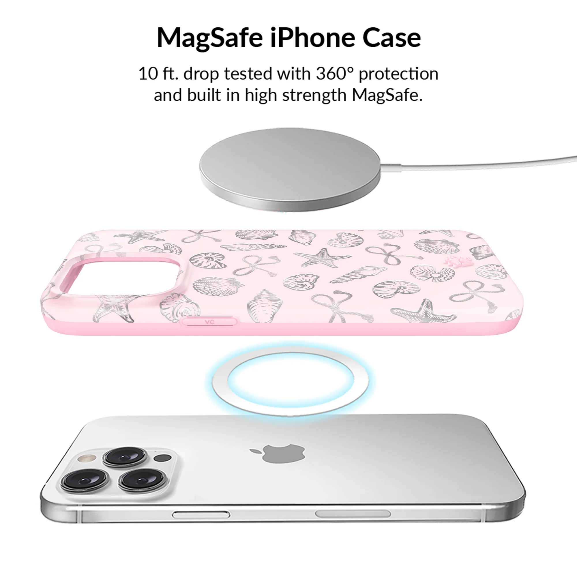 Pink Coastal Seashells iPhone Bundle Set - Image 107