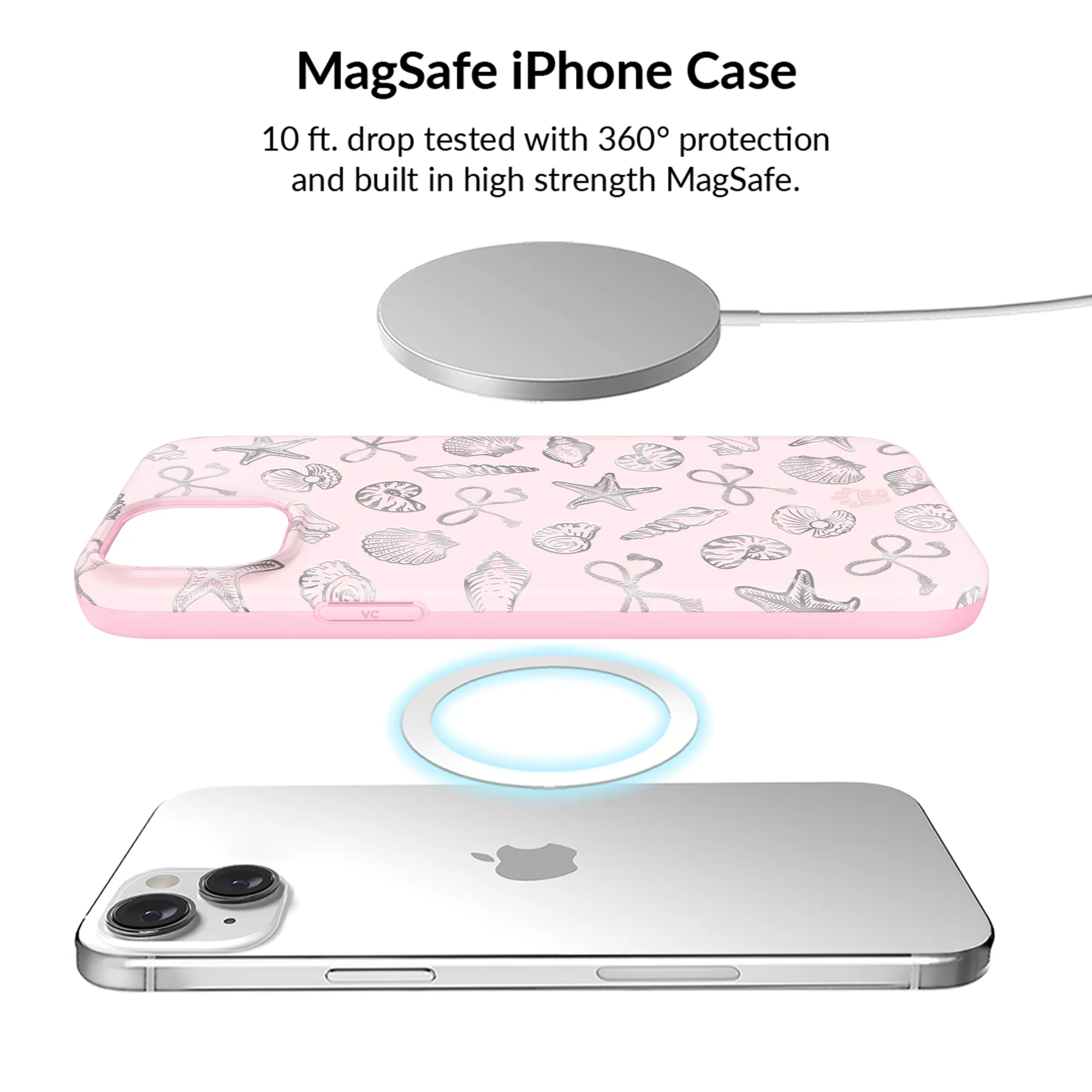 Pink Coastal Seashells iPhone Bundle Set - Image 23