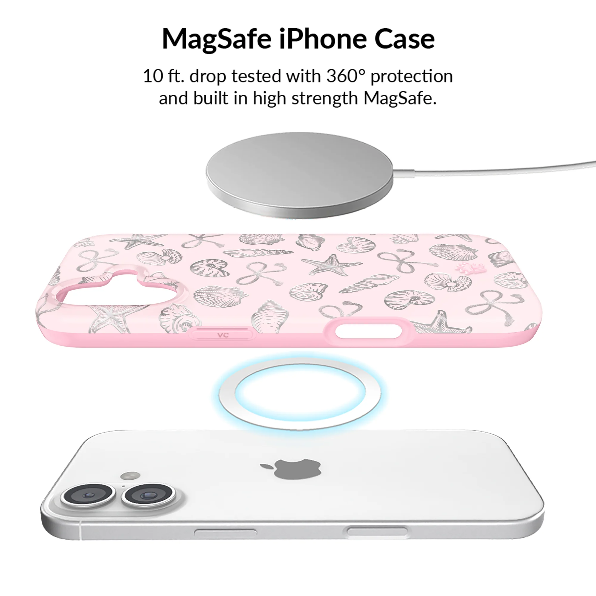 Pink Coastal Seashells iPhone Bundle Set - Image 58