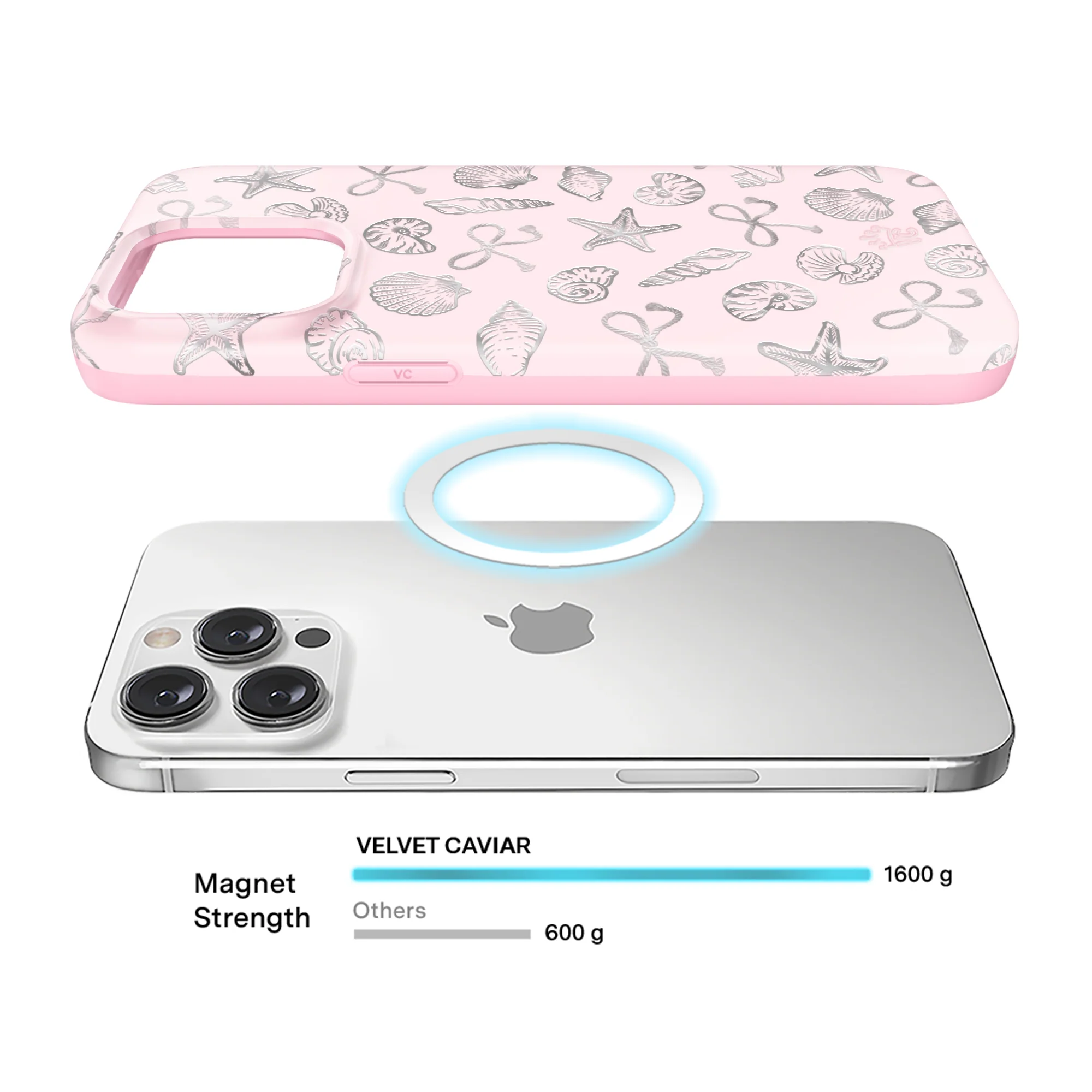 Pink Coastal Seashells iPhone Case - Image 14